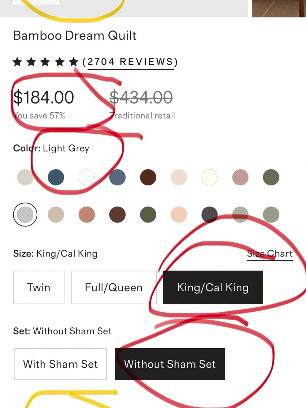 NEW King Bamboo Dream Quilt in LIGHT GREY $184 and OOS at Quince
